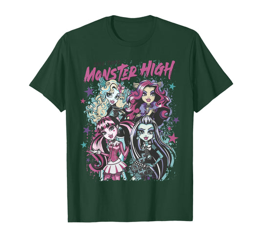 Graduates of Monster High - Draculaura Frankie Lagoona Clawdeen T-Shirt