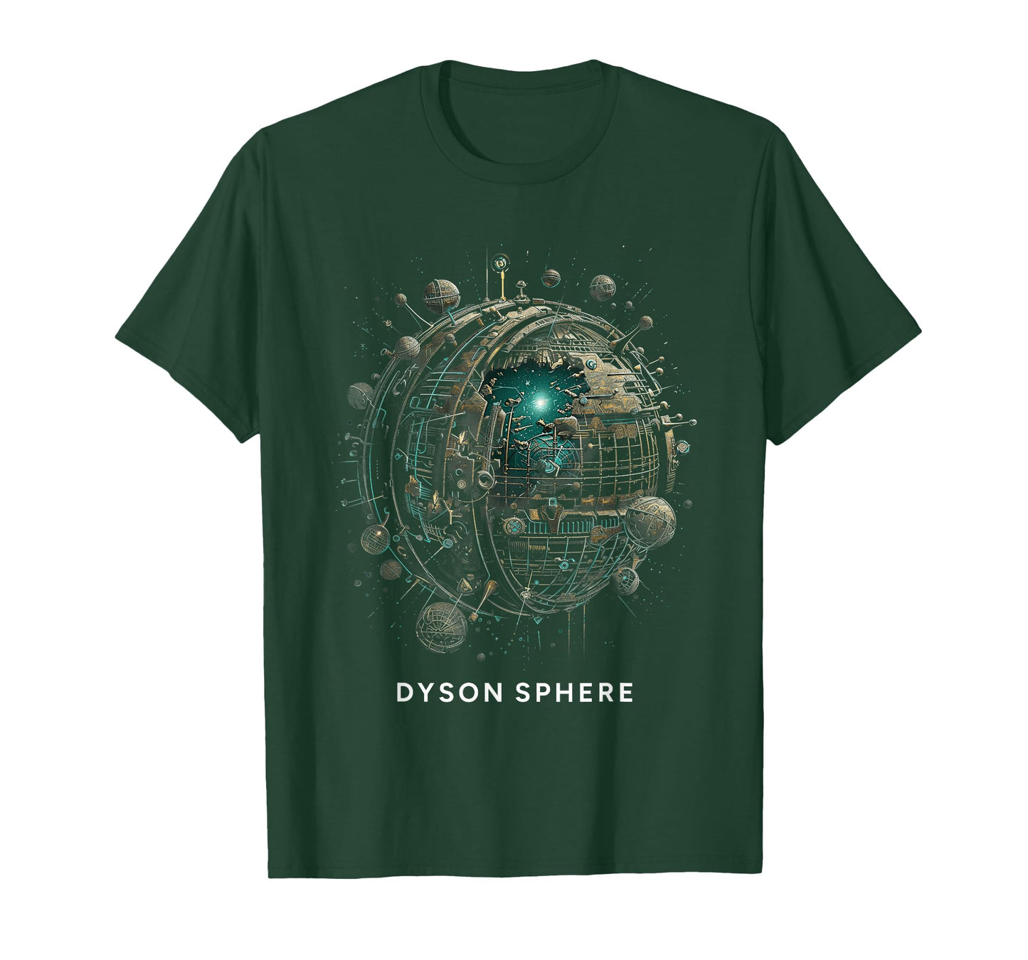 Dyson Sphere Scientific Galactic Megastructure Aliens T-Shirt
