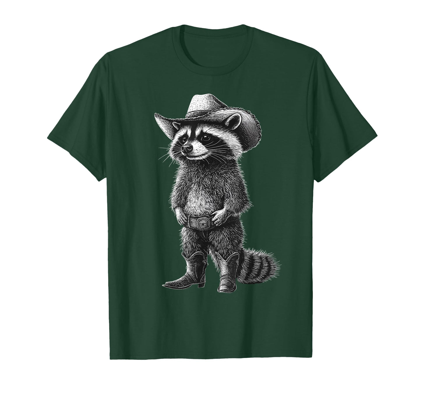 Vintage Raccoon Cowboy Howdy Trash Panda Western Country T-Shirt