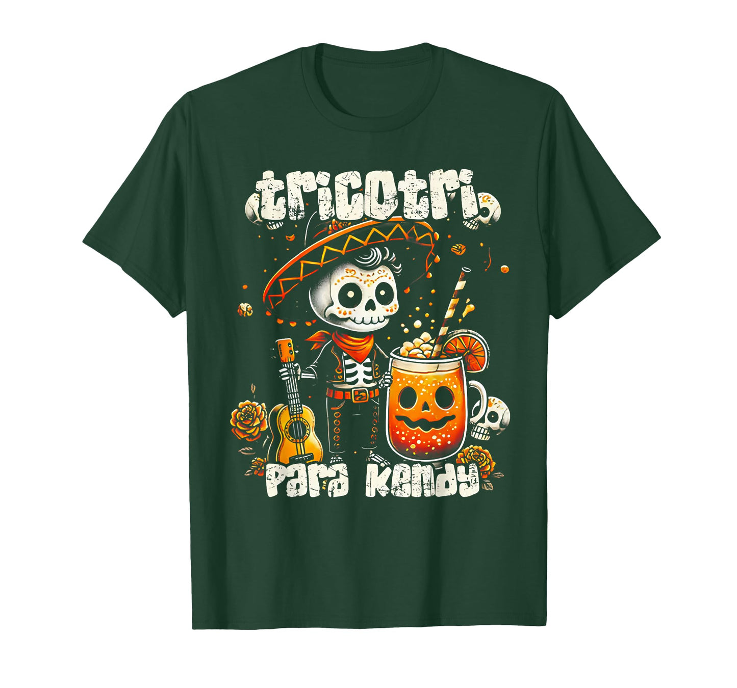 Tricotri Para Kendy Mexicano Halloween T-Shirt