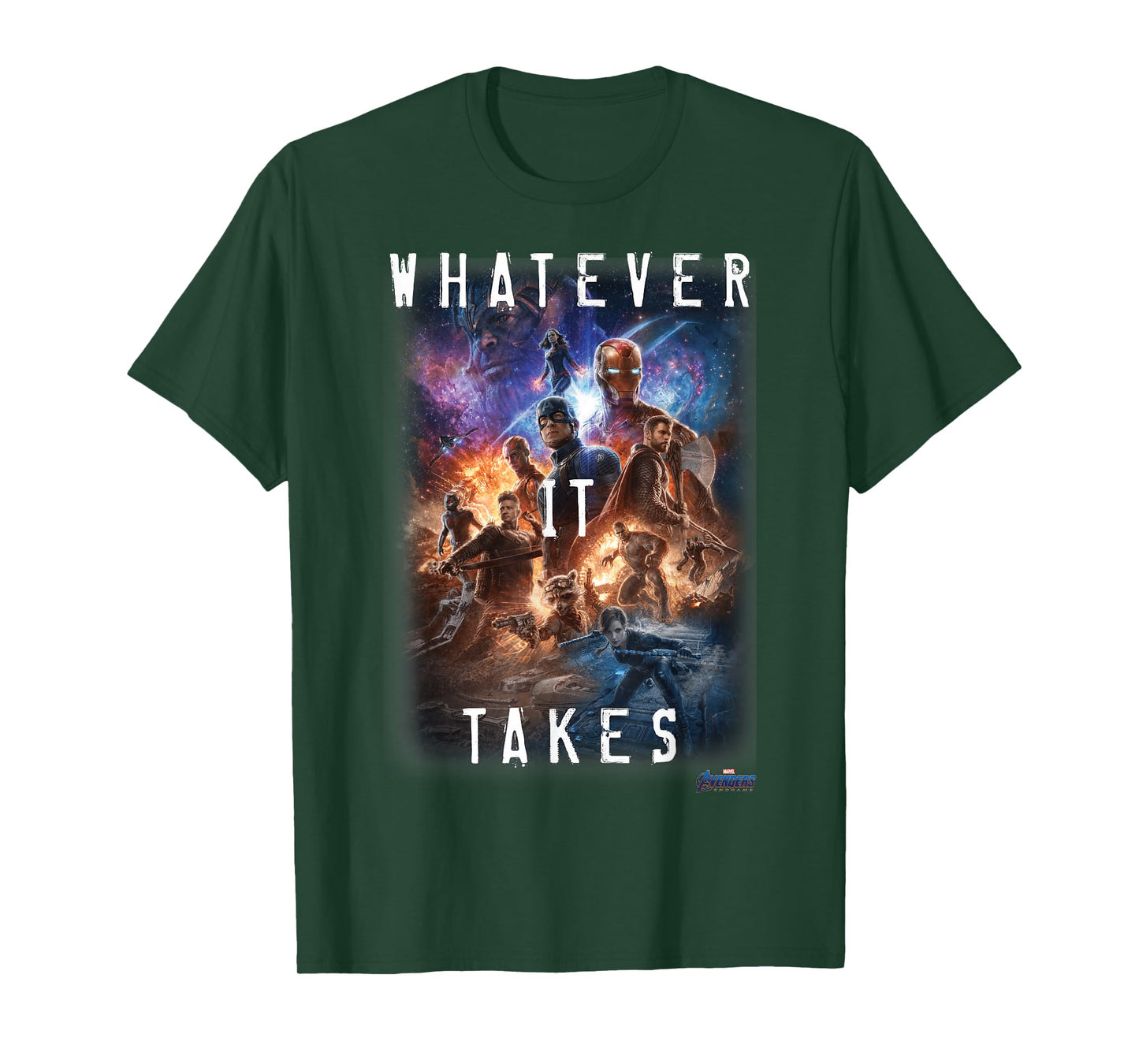 Marvel Avengers Endgame Movie Poster Whatever It Takes T-Shirt Small