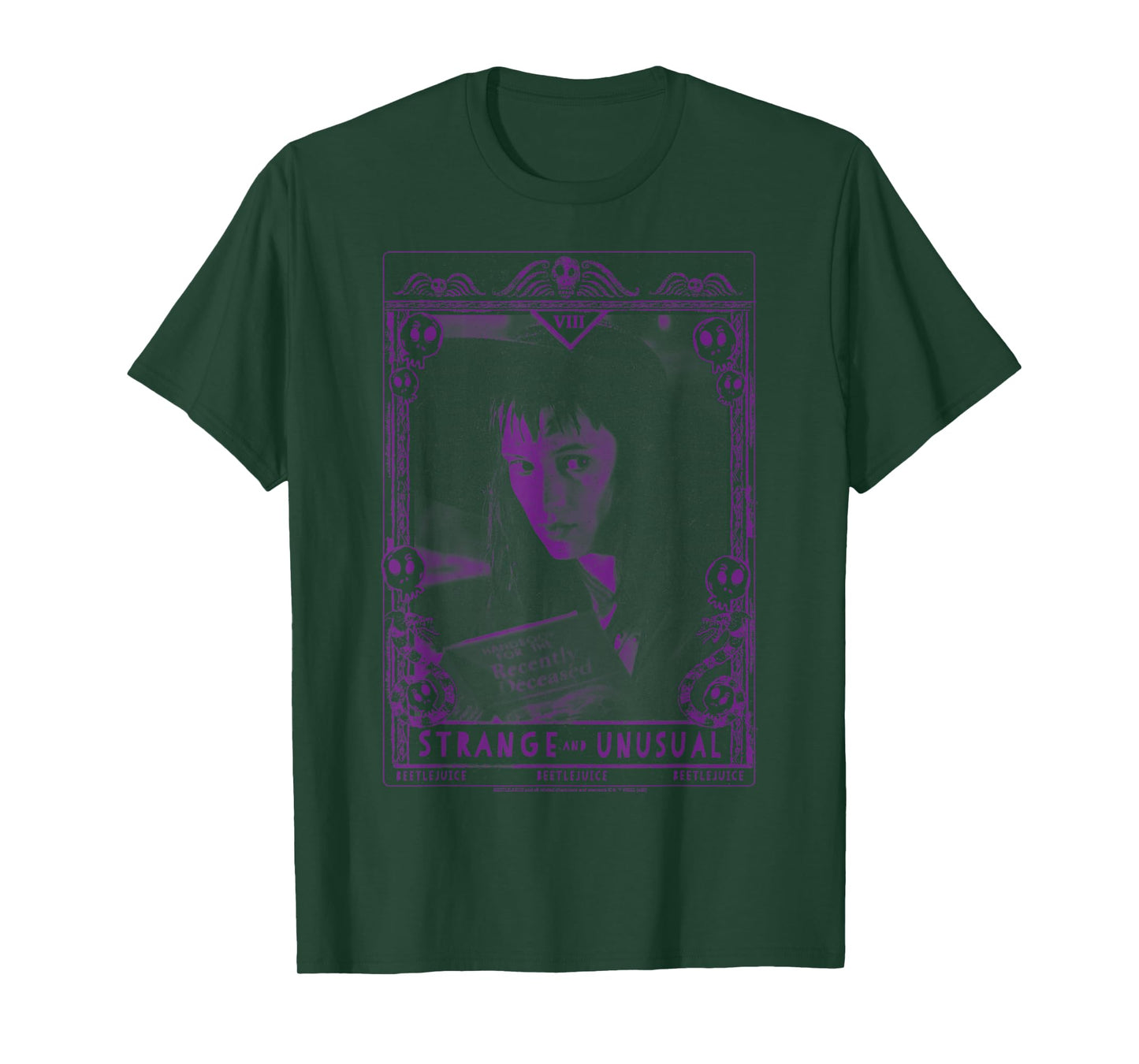 Beetlejuice Lydia Strange and Unusual Tarot Card T-Shirt
