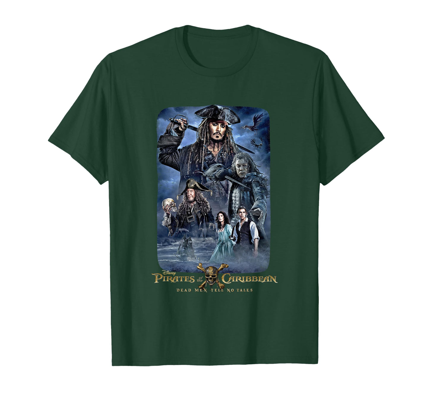Disney Pirates of The Caribbean Tell No Tales Poster T-Shirt