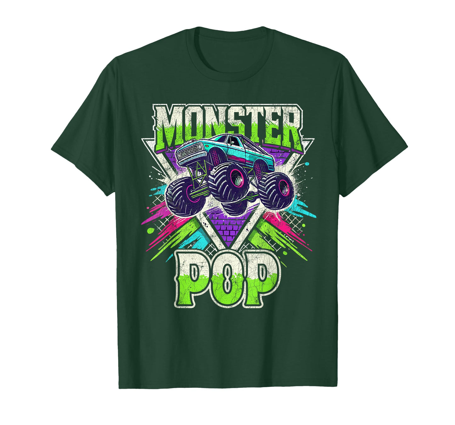 Matching Monster Truck Costume, Jam Birthday Monster Pop T-Shirt