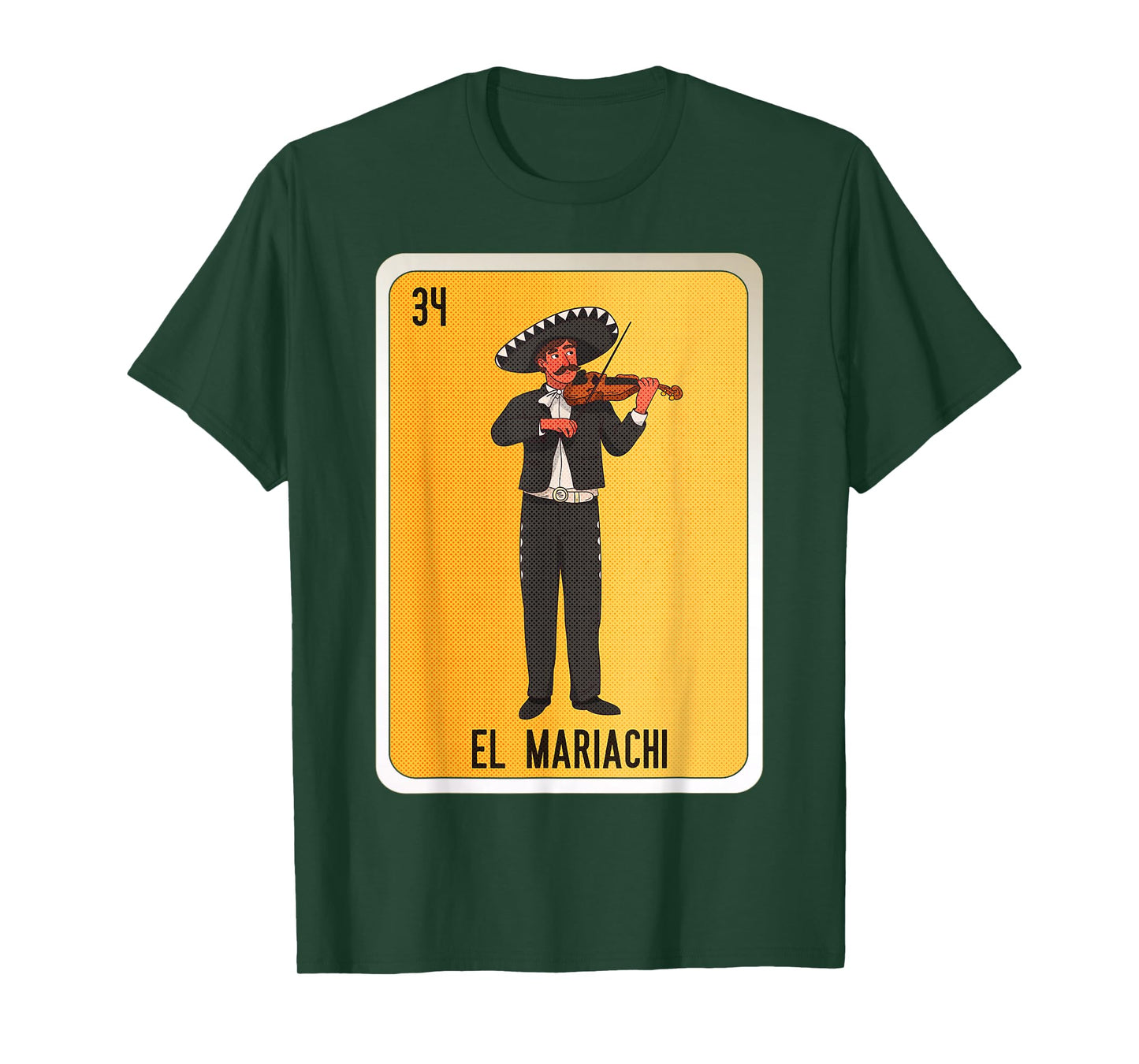 El Mariachi Mexican Slang Chicano Bingo Cards T-Shirt