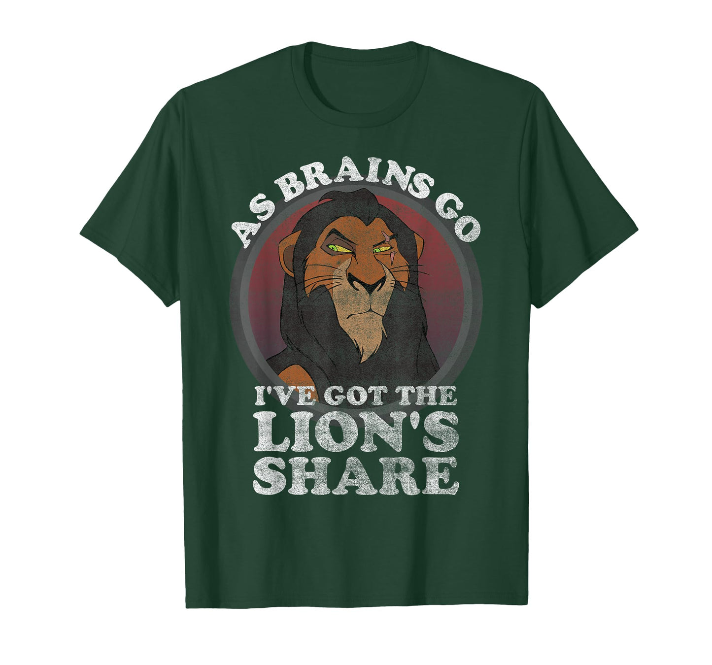 Disney The Lion King Scar The Lion's Share Of Brains T-Shirt