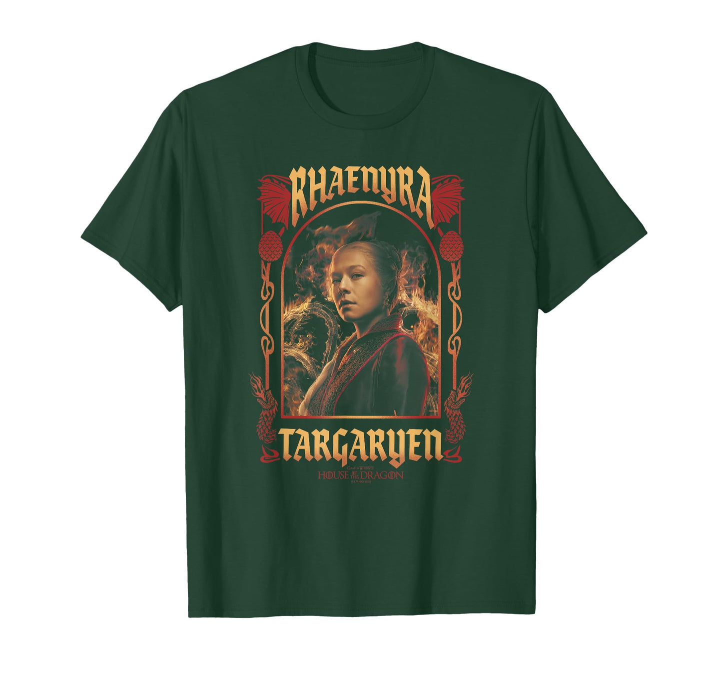 House of the Dragon Rhaenyra Targaryen Nouveau Portrait T-Shirt