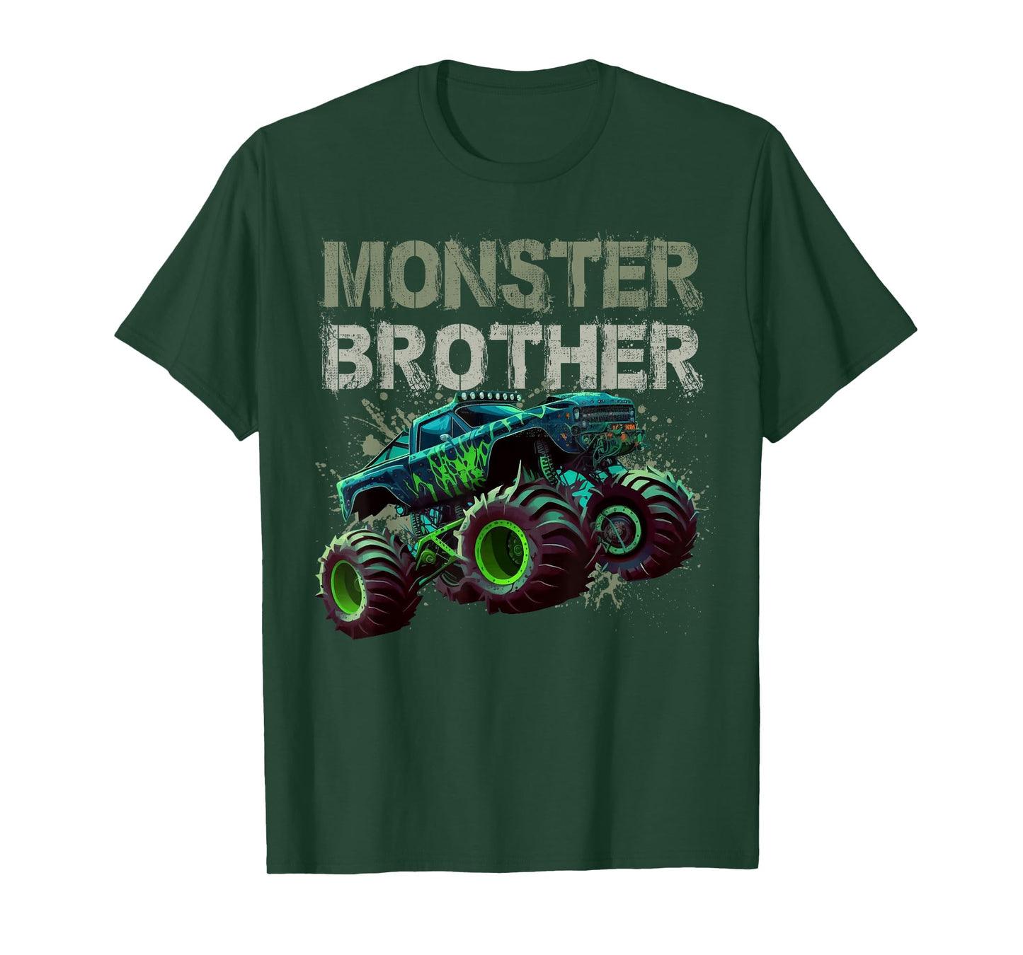 Monster Truck Brother Family Matching Monster Truck Lovers T-Shirt