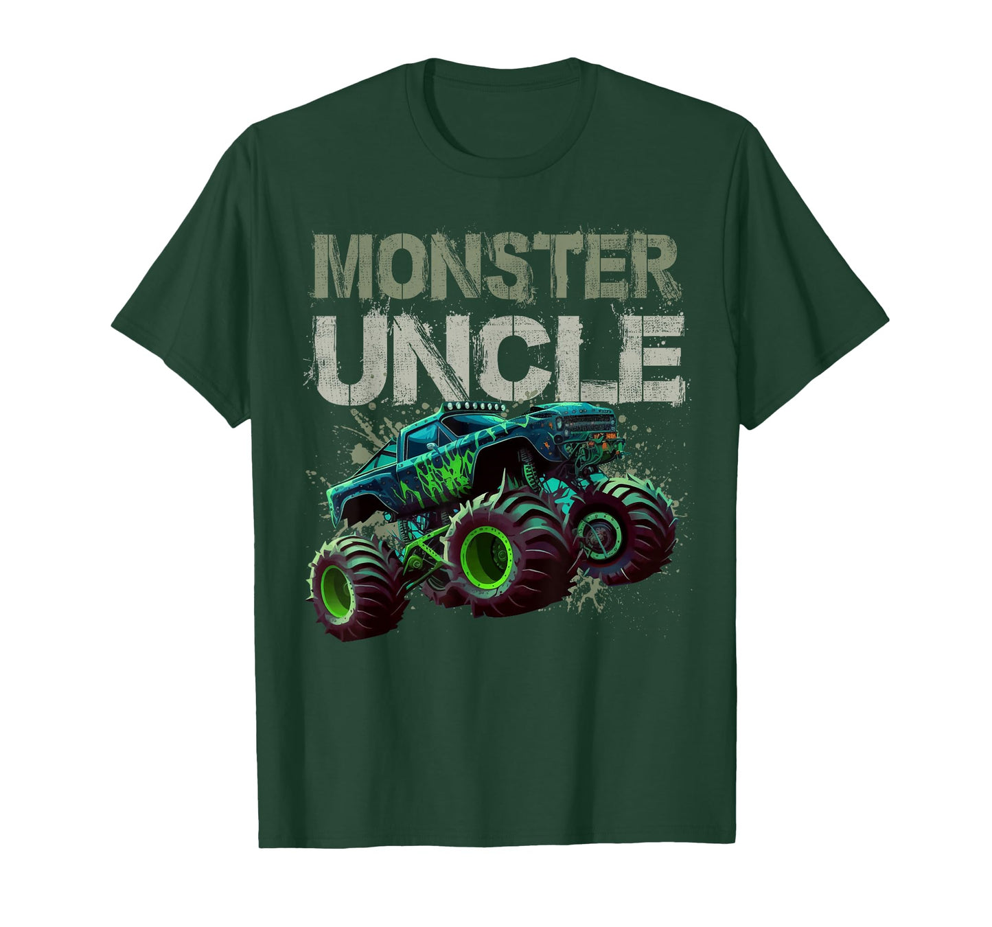 Monster Truck Uncle Family Matching Monster Truck Lovers T-Shirt