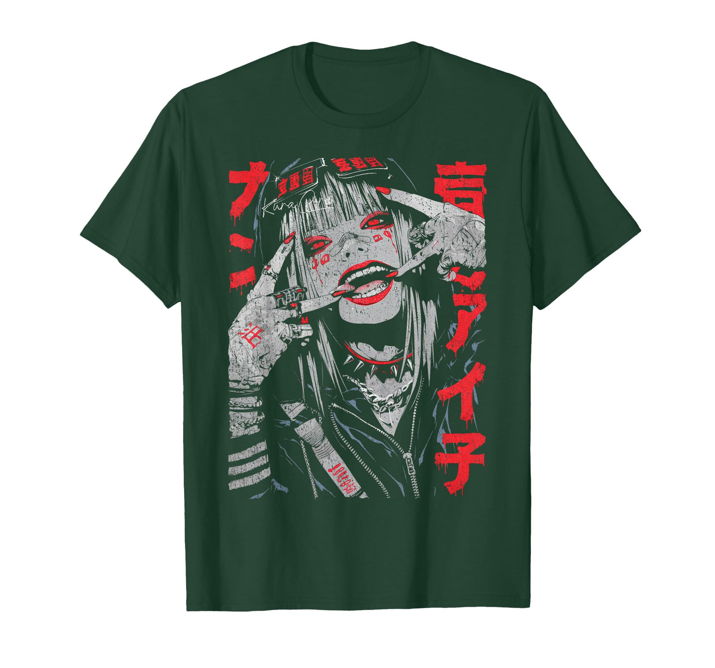 Japanese Streetwear Cyberpunk Y2K Retro Techwear Manga Anime T-Shirt