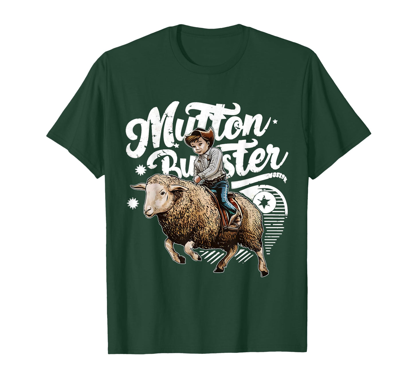 Mutton Buster Mutton Busting Sheep Riding Texas Rodeo Kids T-Shirt