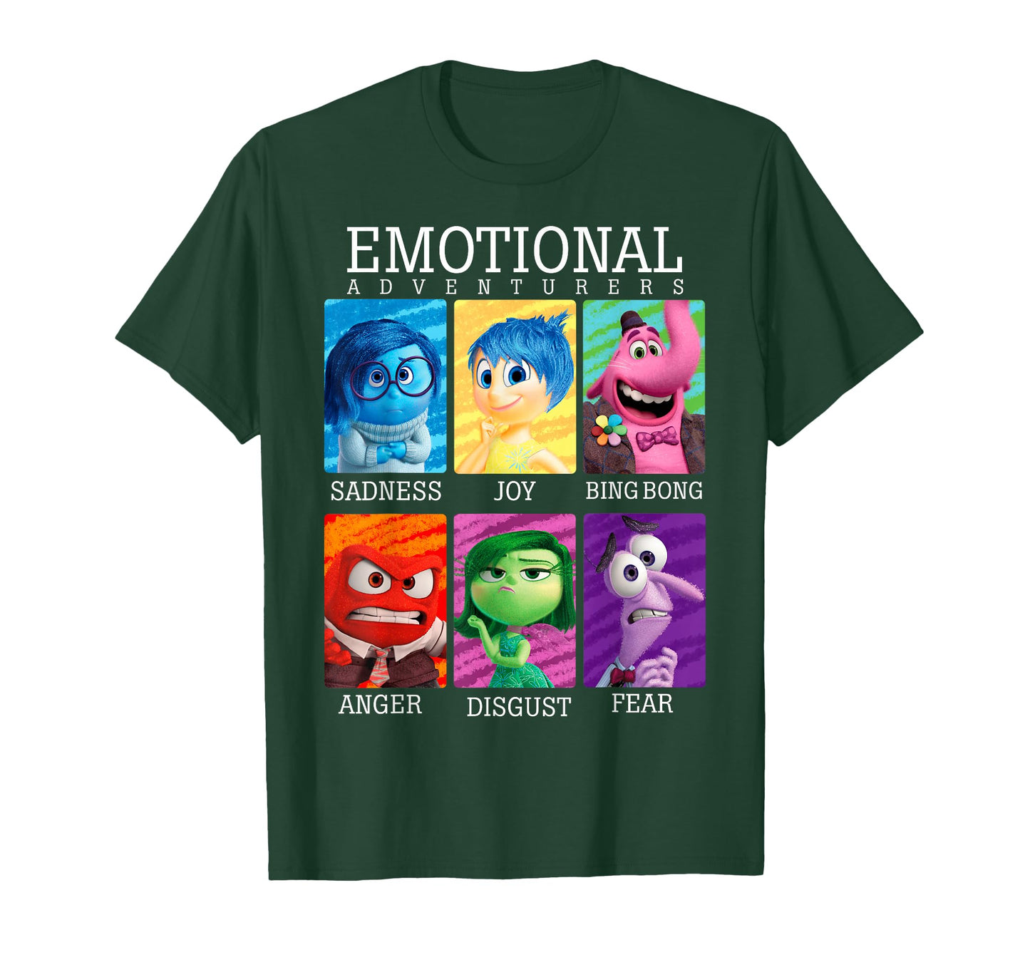 Disney Pixar Inside Out Emotions Yearbook Group T-Shirt T-Shirt Small
