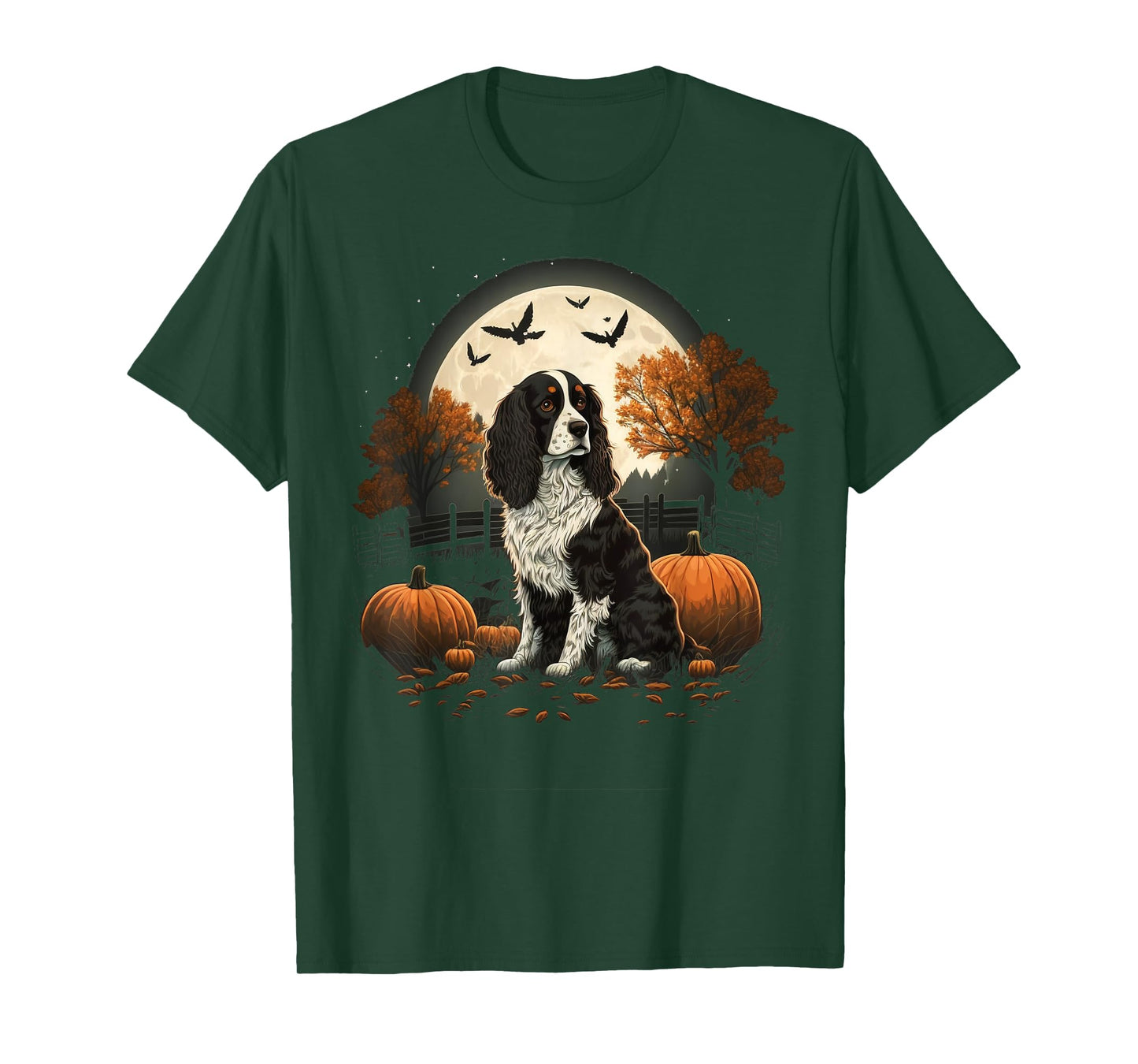 Pumpkin Spaniel costume English Springer Spaniel Halloween T-Shirt