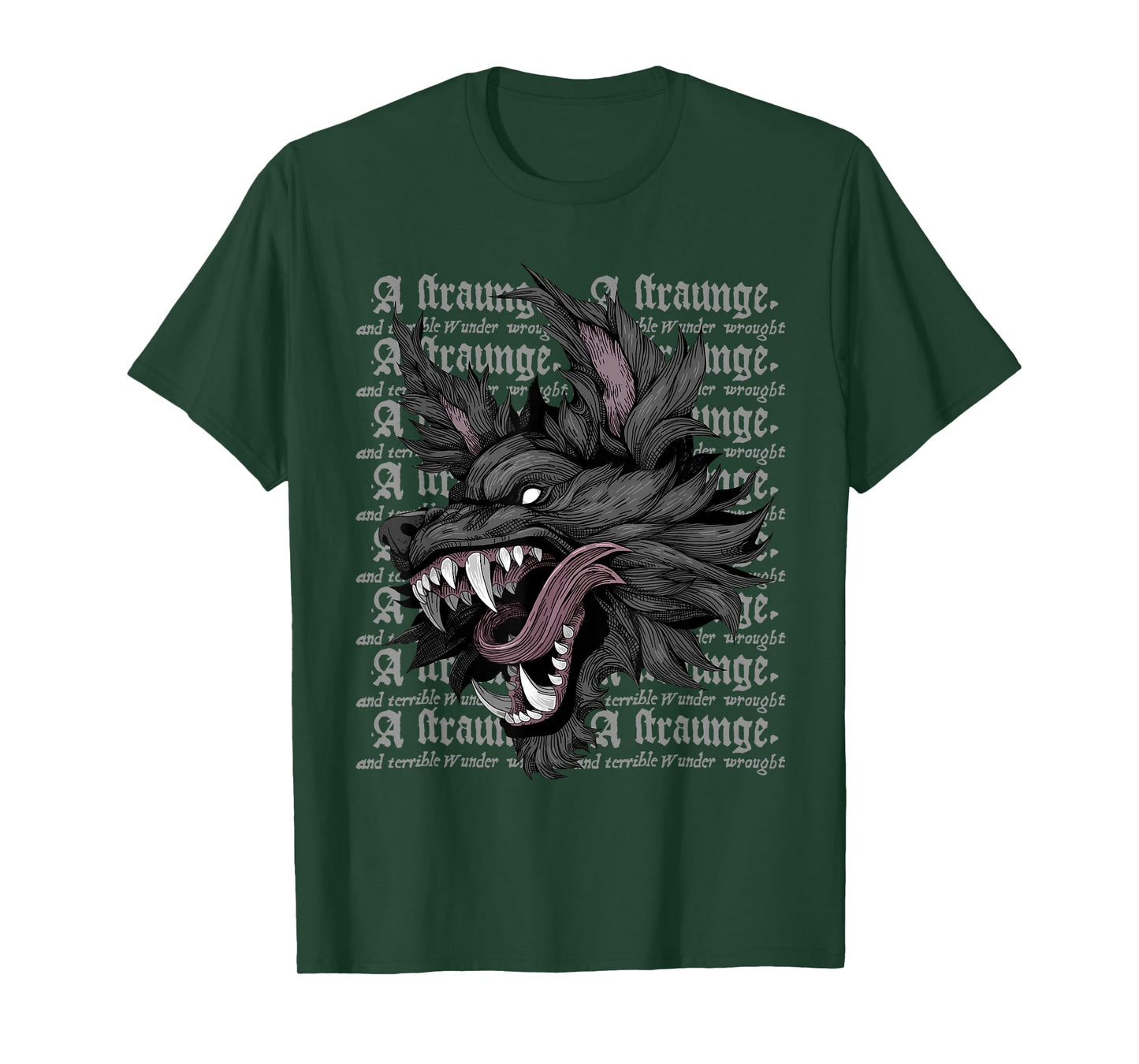 Black Dog Wolf Cryptid T-Shirt
