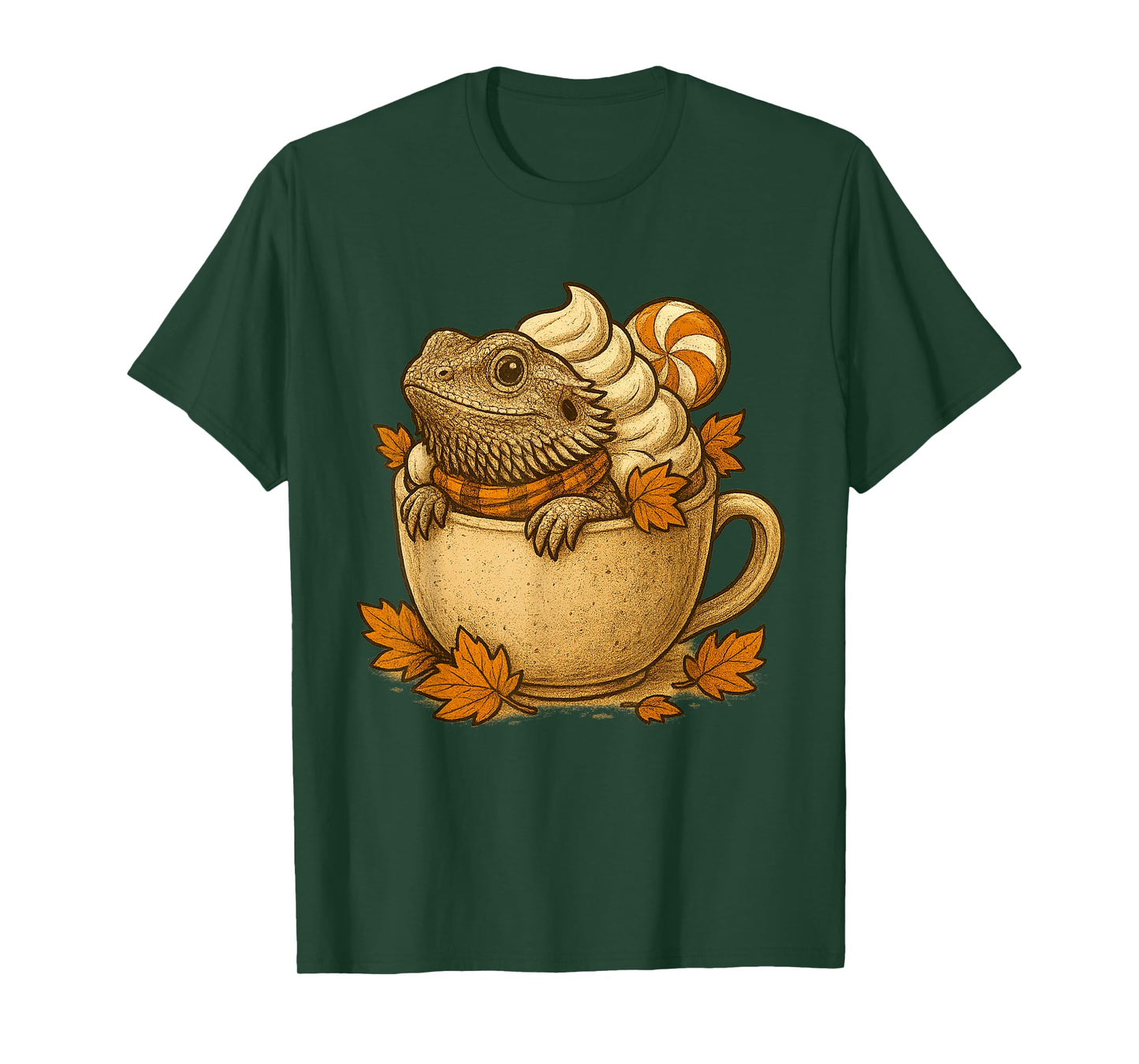 Cozy Bearded Dragon Fall Mug Reptile Pumpkin Spice T-Shirt