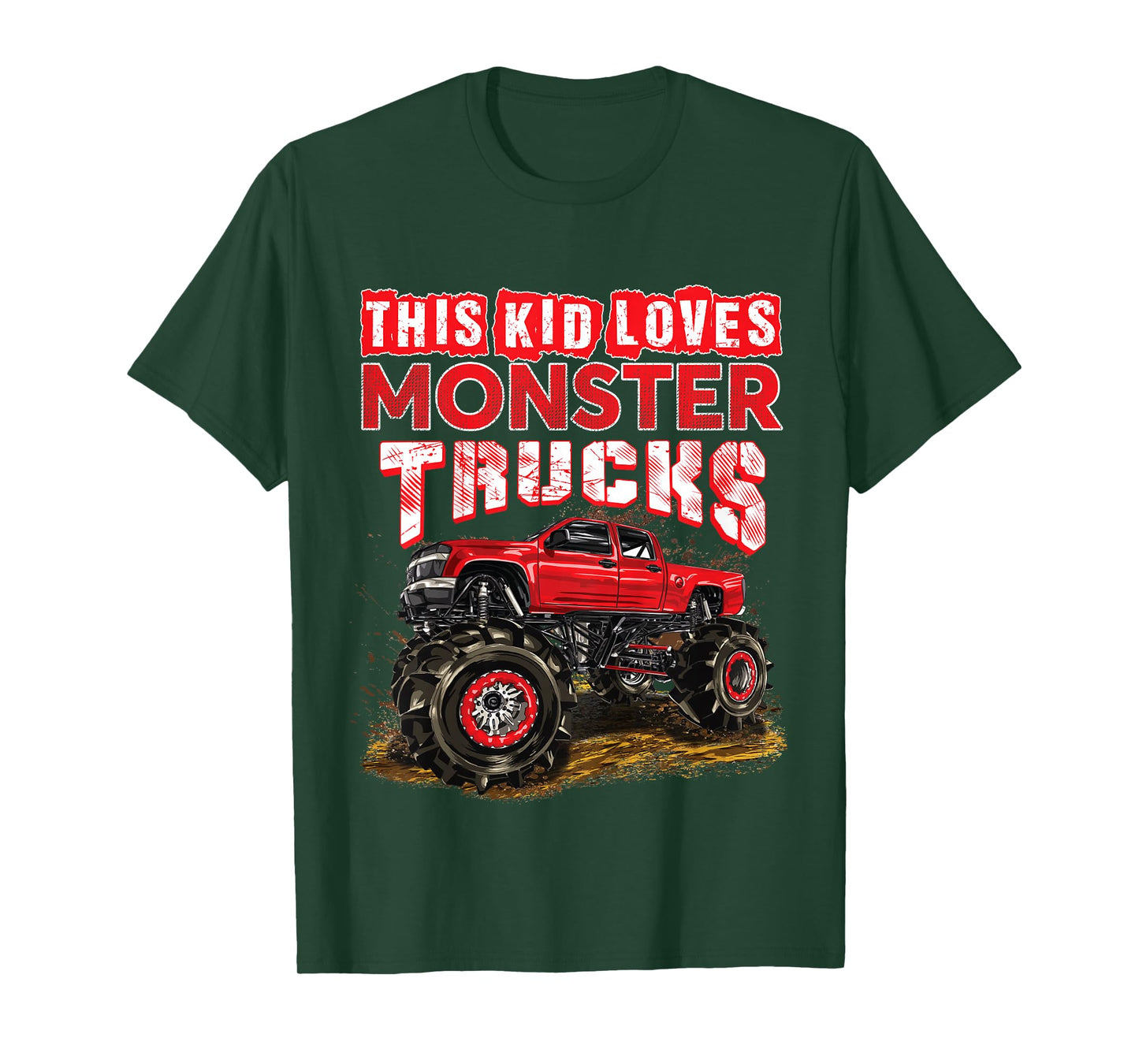 Monster Truck For Kids Boys Girls Monster Truck Lovers T-Shirt