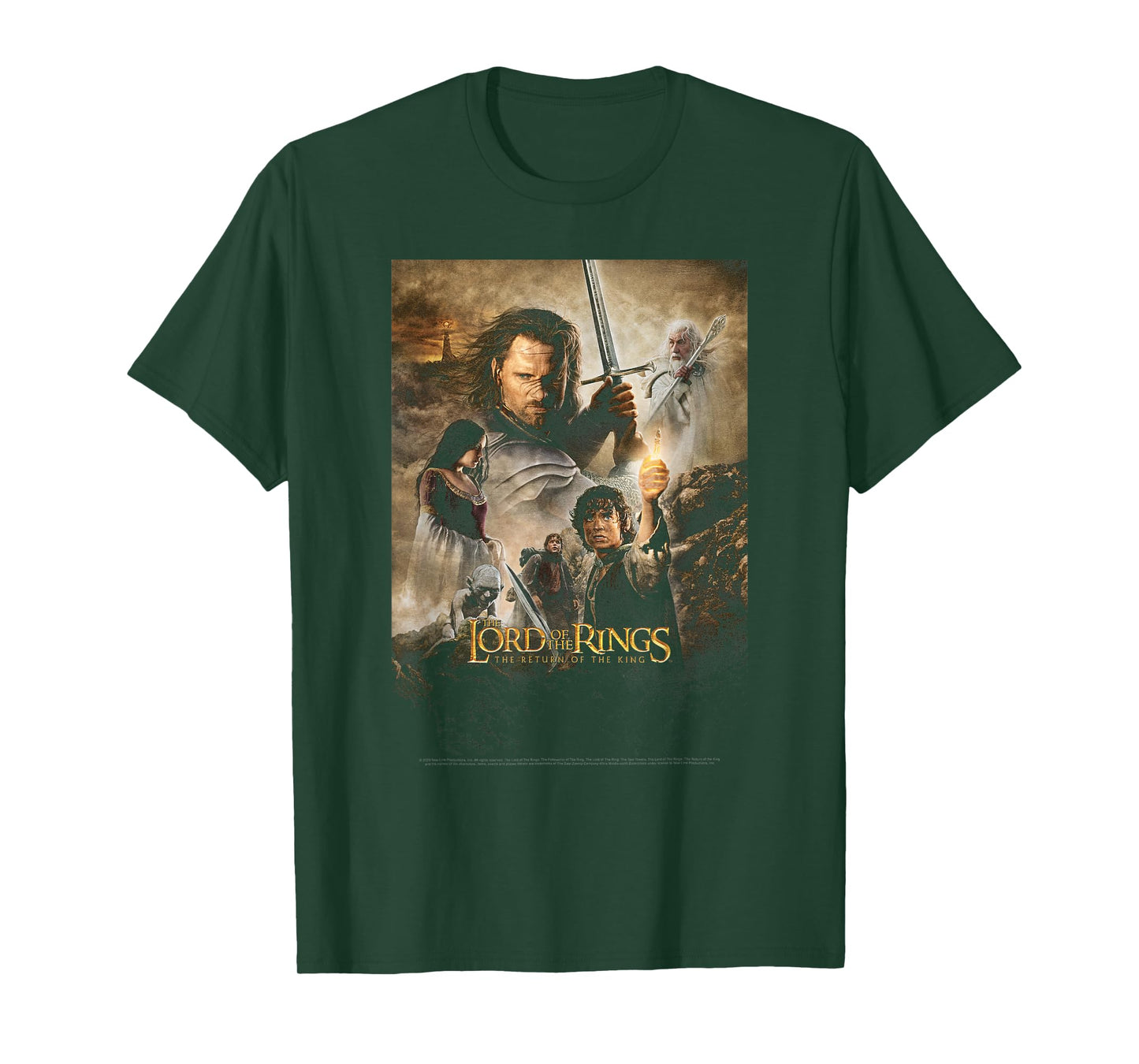 Lord Of The Rings Return Of The King Group Poster T-Shirt