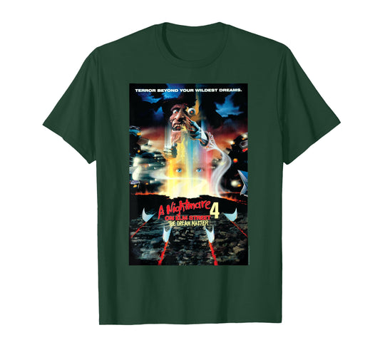 Nightmare on Elm Street Films - Movie Dream Master 4 Black T-Shirt