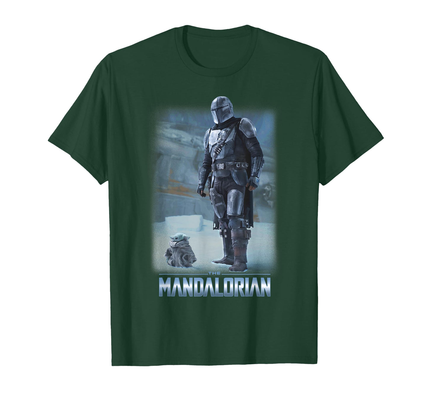 Star Wars: The Mandalorian & The Child Icy Portrait R12 T-Shirt