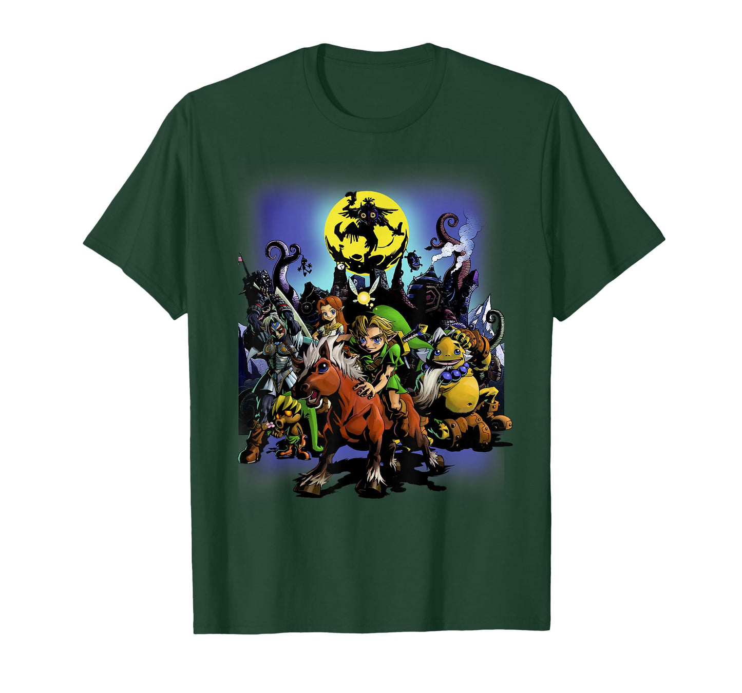 The Legend of Zelda: Majora's Mask Link & Friends Full Moon T-Shirt