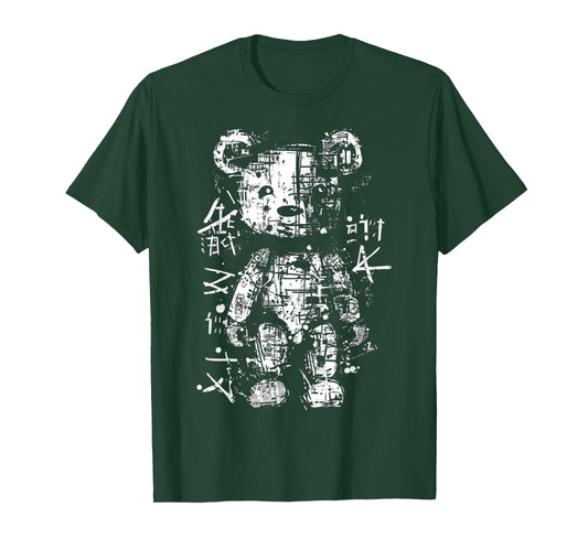 Bear Painting Art Drawing Text Graphic Anime T-Shirt