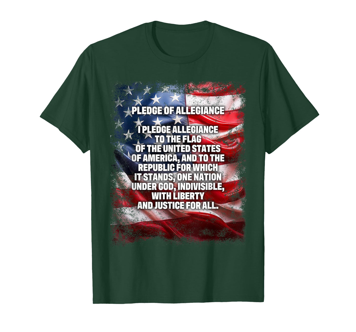 The Pledge Of Allegiance Flag 4th Of July Patriotic T-Shirt