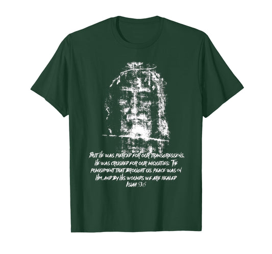 Shroud Of Turin Face of Jesus Christ Catholic T-Shirt