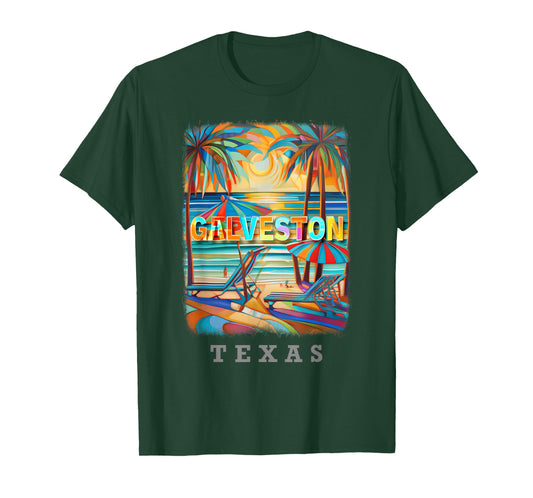 Galveston Texas TX Island Paradise SD882 T-Shirt