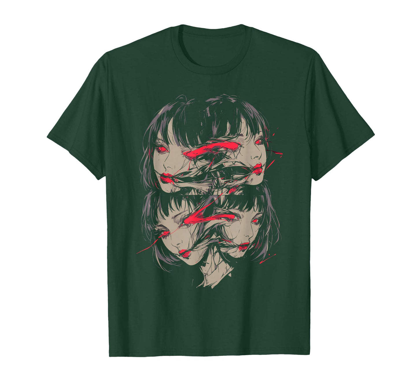 Creepy Horror Anime Manga Girl | Japan Japanese Harajuku T-Shirt