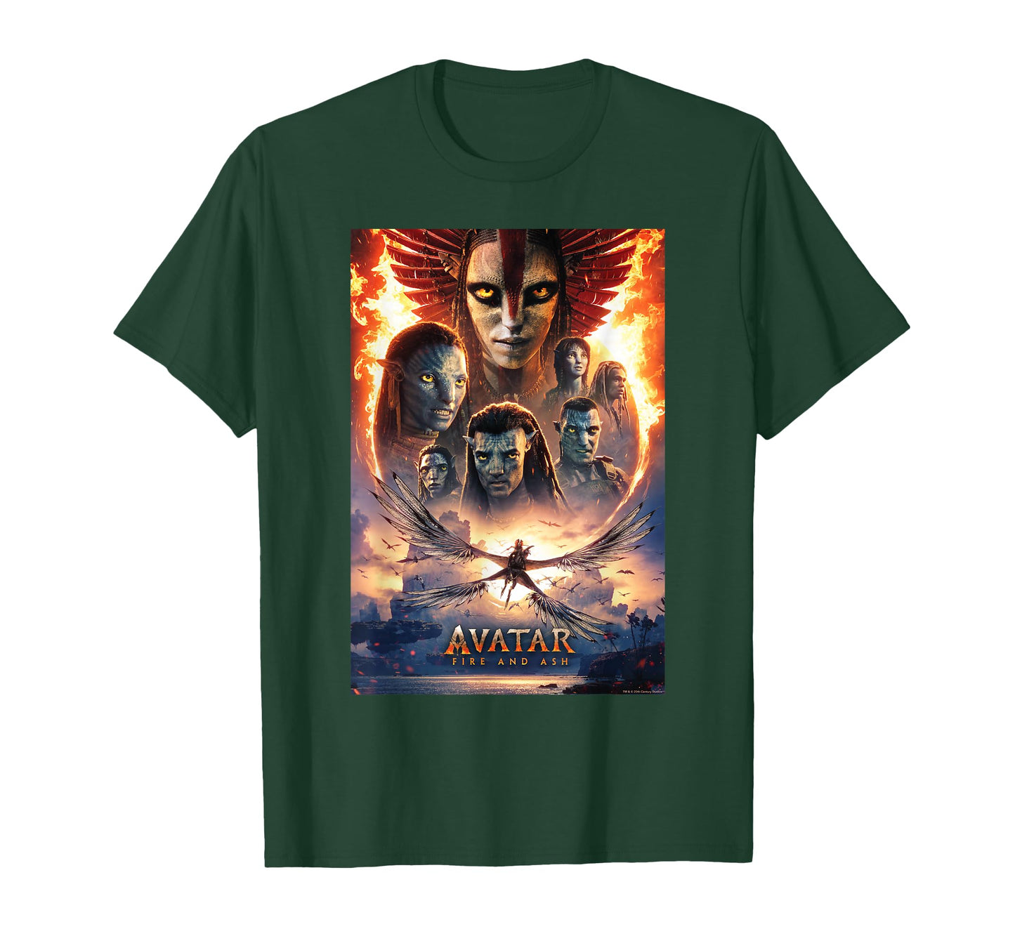 Avatar: Fire and Ash Official Movie Theatrical Poster T-Shirt