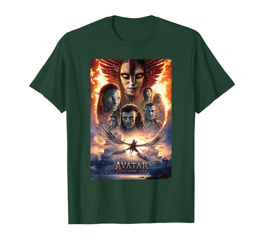 Avatar: Fire and Ash Official Movie Theatrical Poster T-Shirt