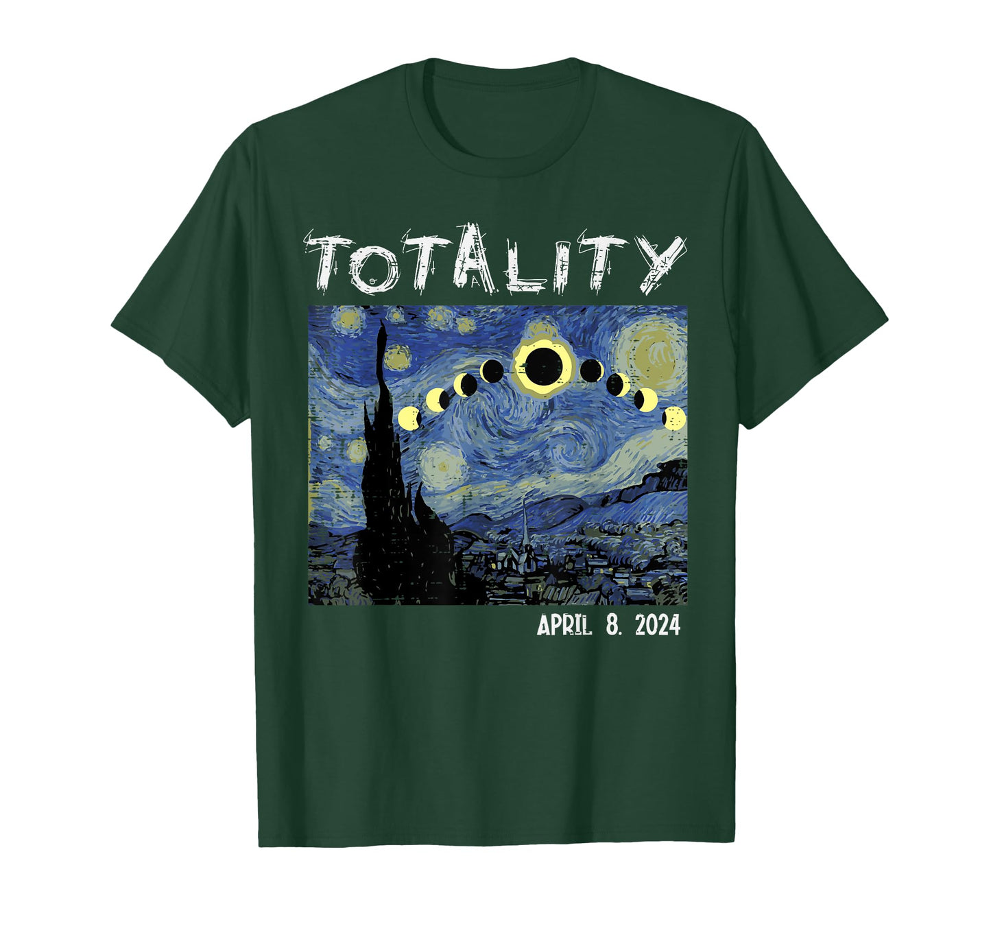 Art Solar Eclipse 2024 Totality April 8 Men Women Kids T-Shirt