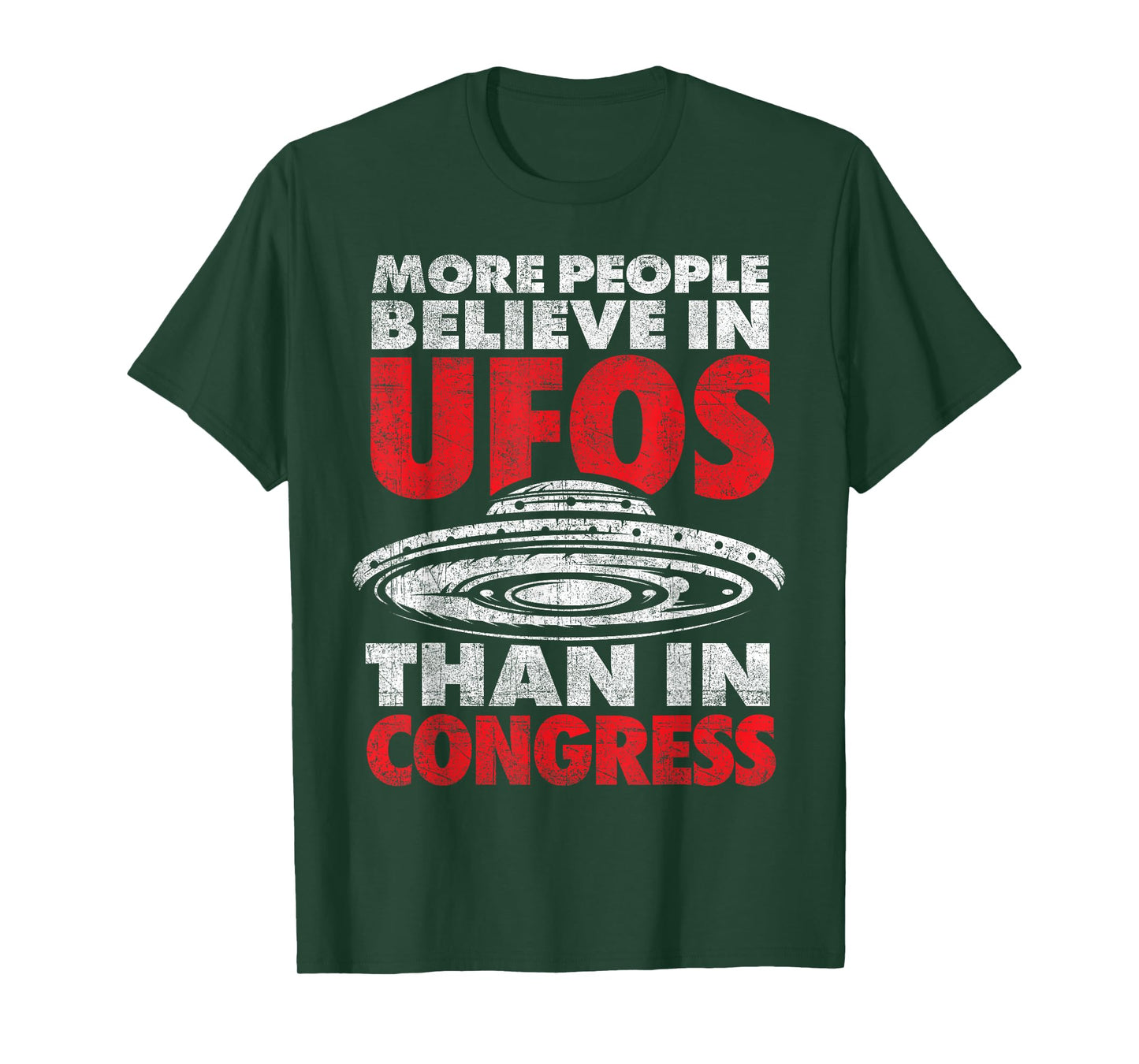Funny More People Believe in UFOs Than in Congress UAP T-Shirt
