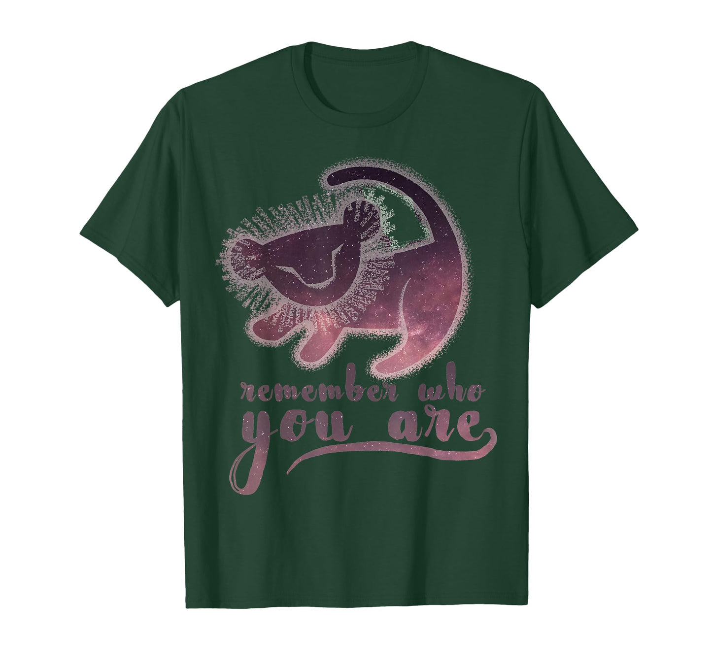 Disney Lion King Remember Who You Are Night Sky Fill T-Shirt