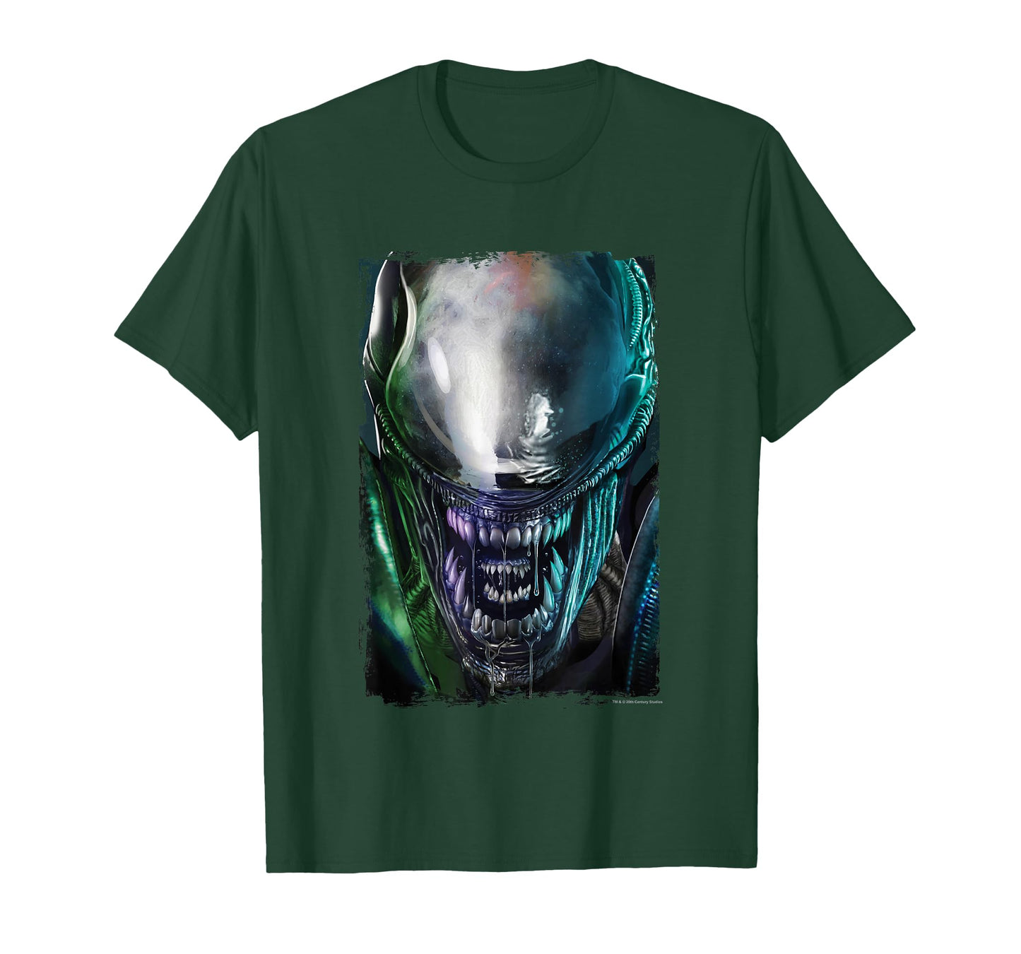 Aliens Epic Dangerous Xenomorph Face Close Up Big Portrait T-Shirt