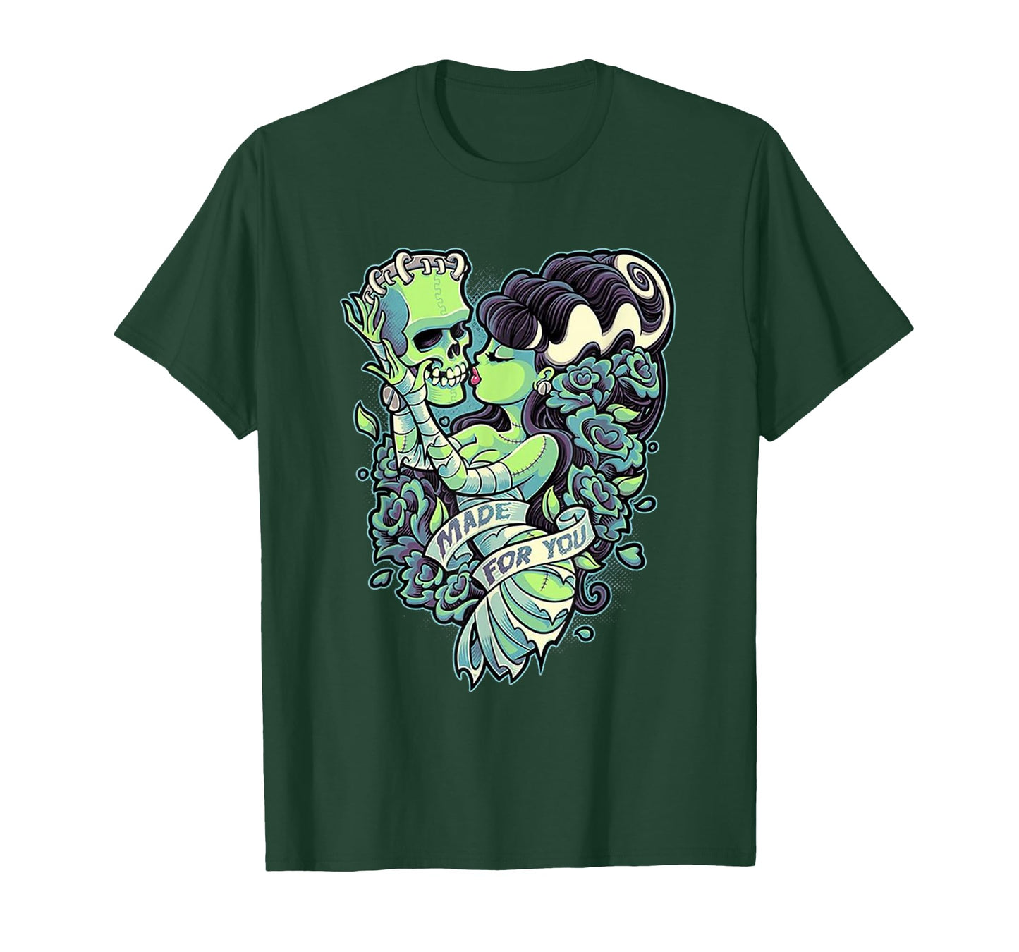 Frankenstein And Bride Made For You T-Shirt