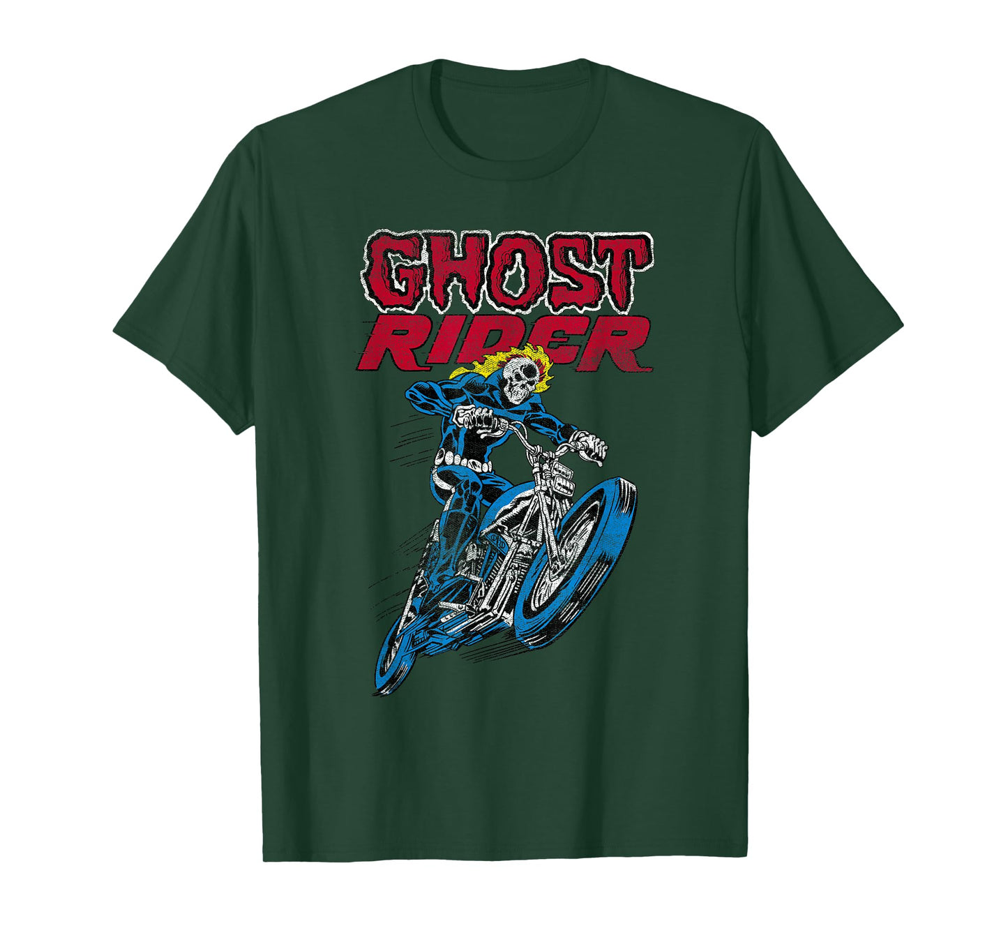 Marvel Ghost Rider Vintage Motorcycle Comic Icon T-Shirt