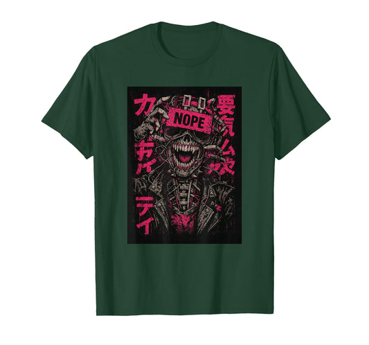 Japanese Streetwear Futuristic Retro Techwear | Anime Manga T-Shirt