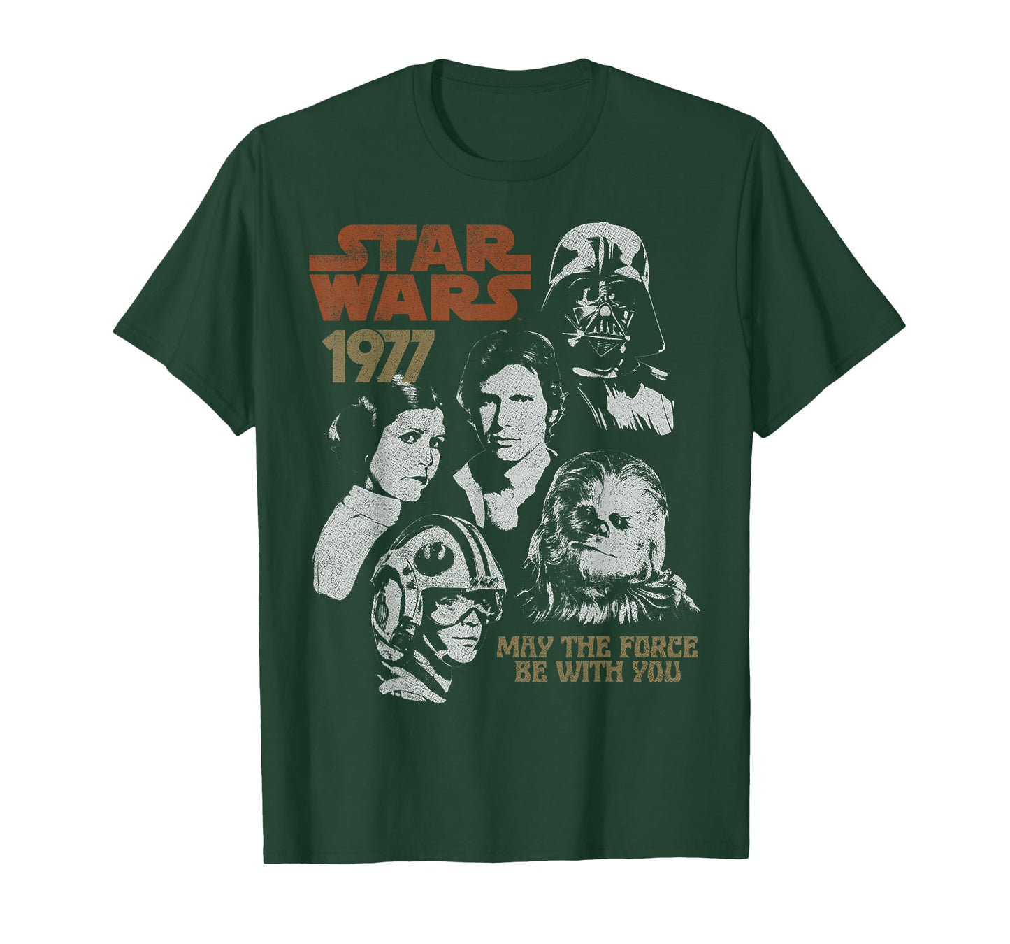 Star Wars 1977 Vintage Portrait Collage T-Shirt