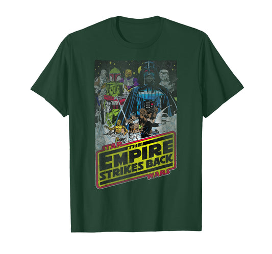 Star Wars The Empire Strikes Back Vintage Comic Logo T-Shirt