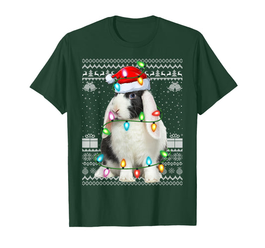 Bunny Rabbit Xmas Lights Ugly Christmas Sweaters T-Shirt
