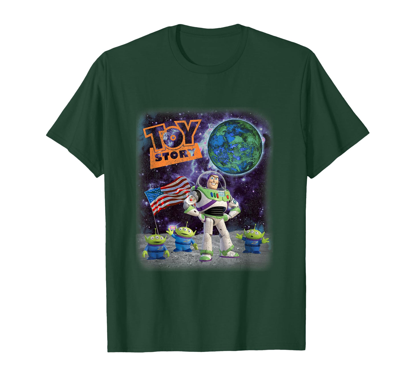 Disney Pixar Toy Story Buzz Lightyear Alien 4th of July T-Shirt