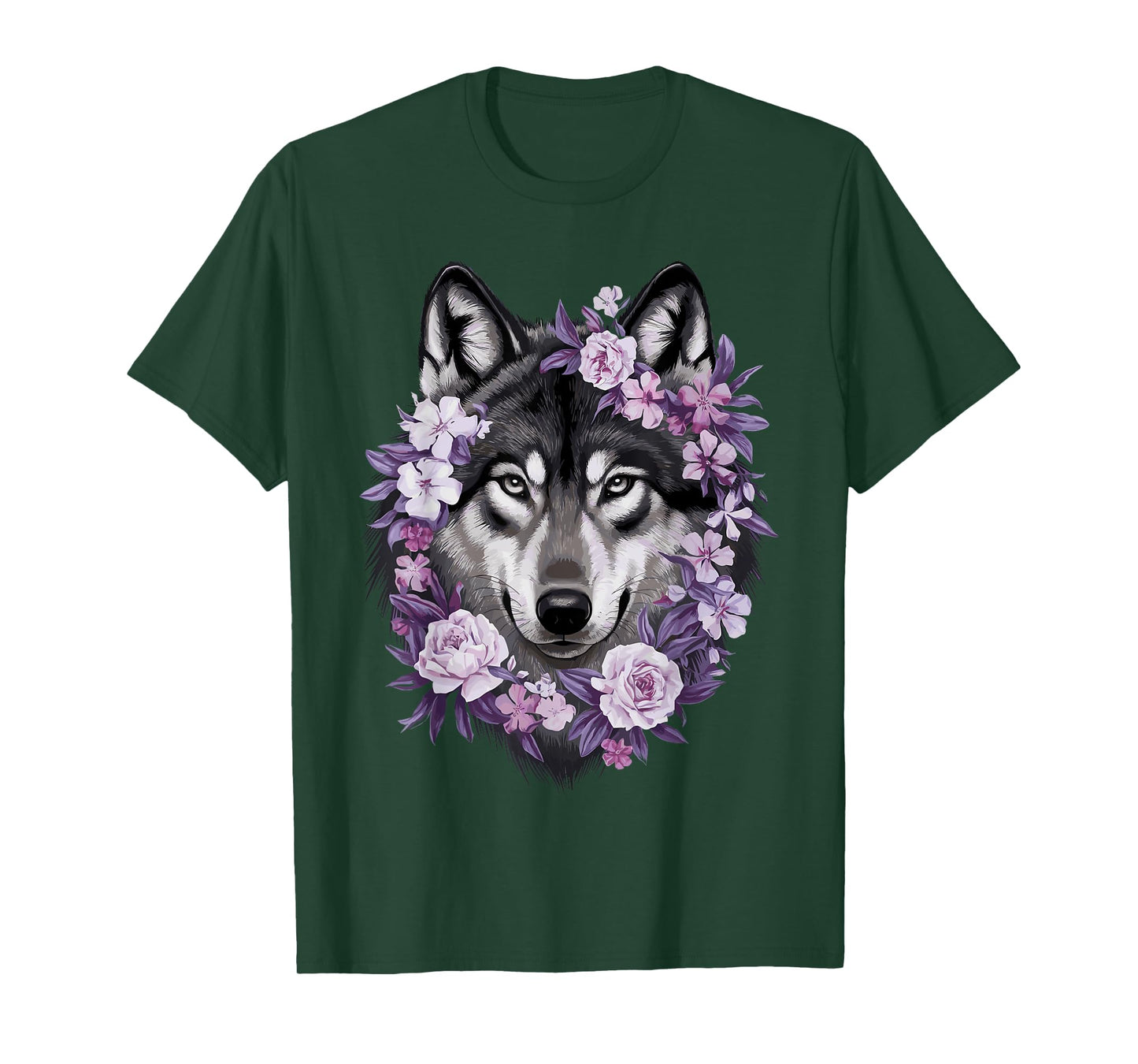 Cute Wolf Art For Women Girls Wof Pack Wolves Wolf Lover T-Shirt