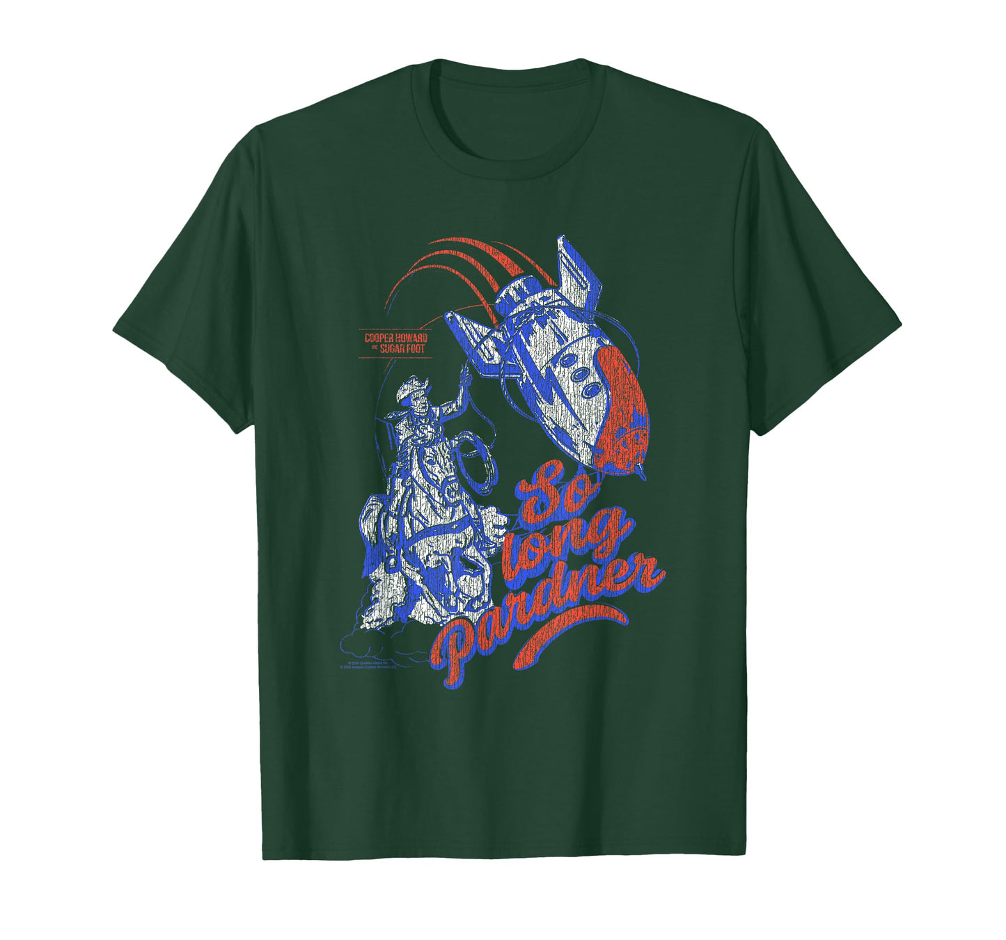 Fallout Retro So Long Pardner Wild Western Bomb TV Show T-Shirt