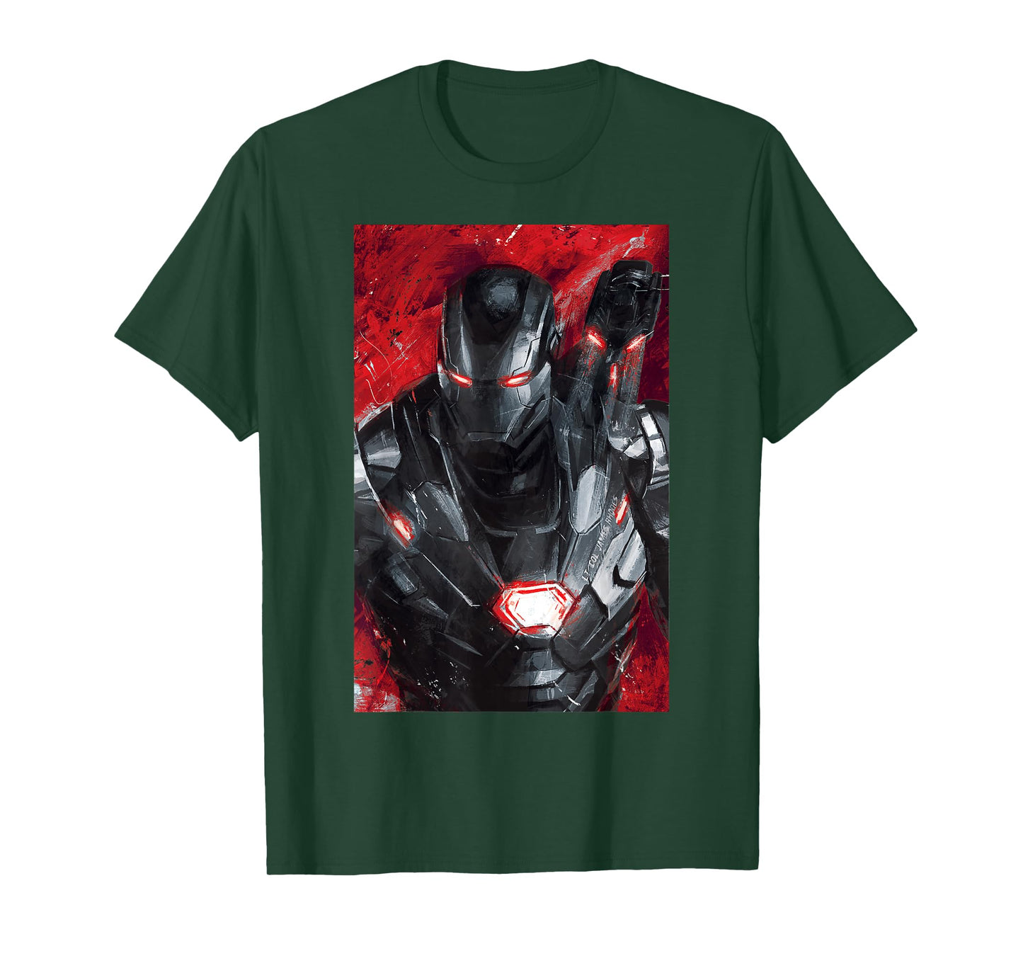 Marvel Avengers Endgame War Machine Painting Graphic T-Shirt T-Shirt