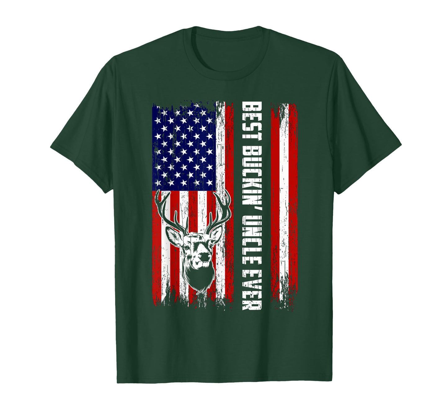 Best Buckin' Uncle Ever Shirt Deer Hunting Bucking T-Shirt