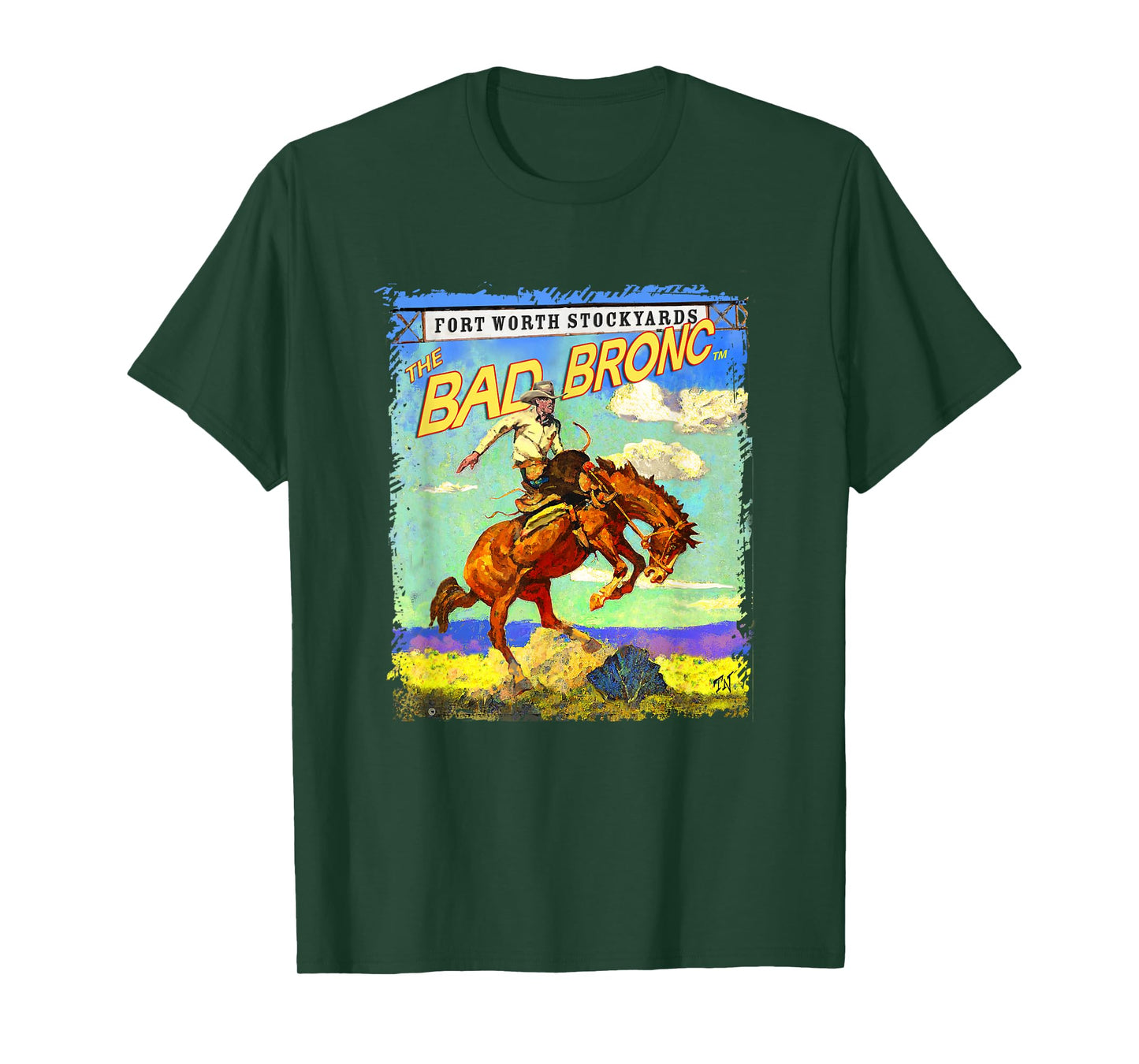 Painted Texas Sky Bronc T-Shirt