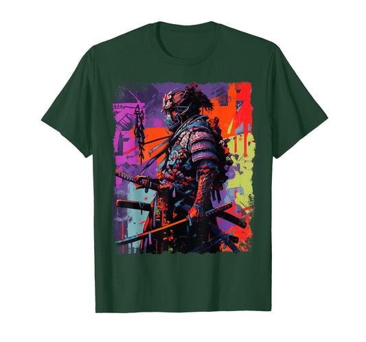Hip Hop Y2K Vintage Hipster Edgy Urban Streetwear Samurai T-Shirt