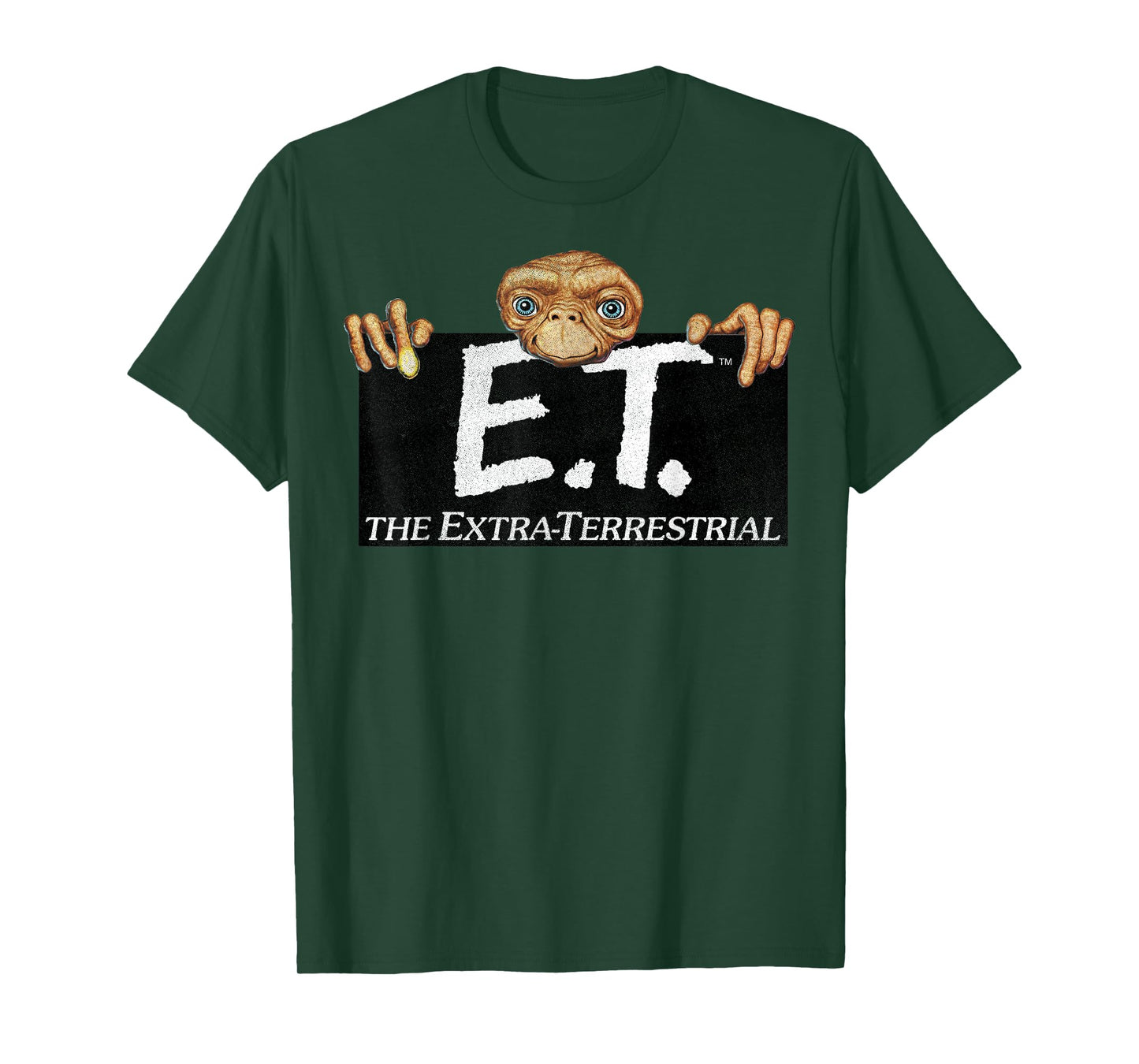 E.T. Terrestrial Hanging On A Movie Logo Graphic T-Shirt T-Shirt