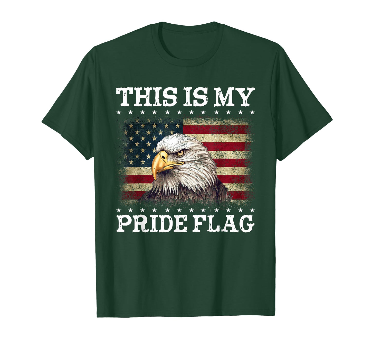 This is My Pride Flag USA American 4th of July Patriotic T-Shirt